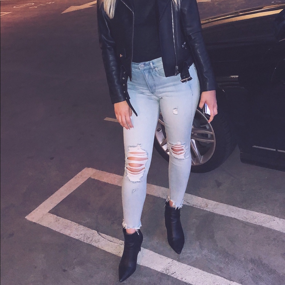 Express Jeans Denim Light Wash Skinny Fit